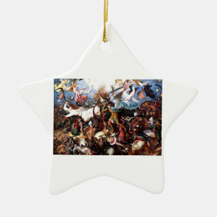 Bruegel's "The Fall Of The Rebel Angels" (1562) Ceramic Ornament