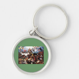 Bruegel's "The Fall Of The Rebel Angels" (1562) Keychain