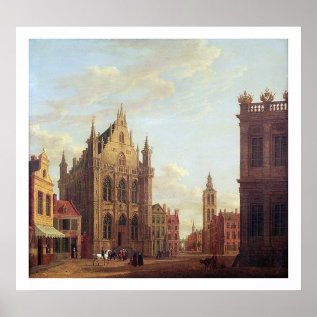 Bruges, 1824 (oil on panel) poster (Front)
