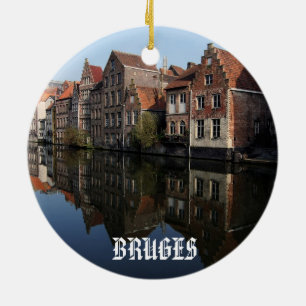 Bruges Belgium Scenic Circle Ornament