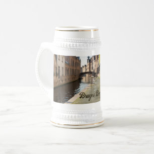 Bruges Belgium Sketch Medieval Beer Stein