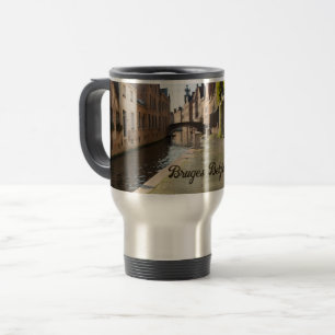 Bruges Belgium Sketch Medieval Travel Mug