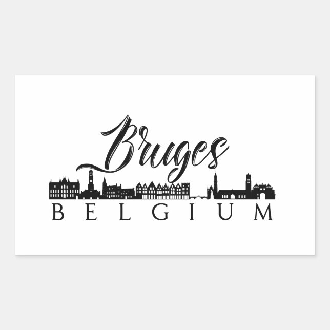 Bruges, Belgium Sticker (Front)
