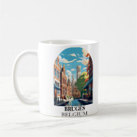 Bruges Belgium Travel Illustration