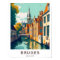 Bruges Belgium Travel Print