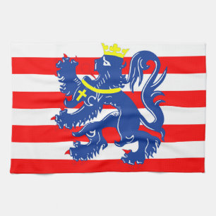 Bruges city Flag Belgium symbol Kitchen Towel