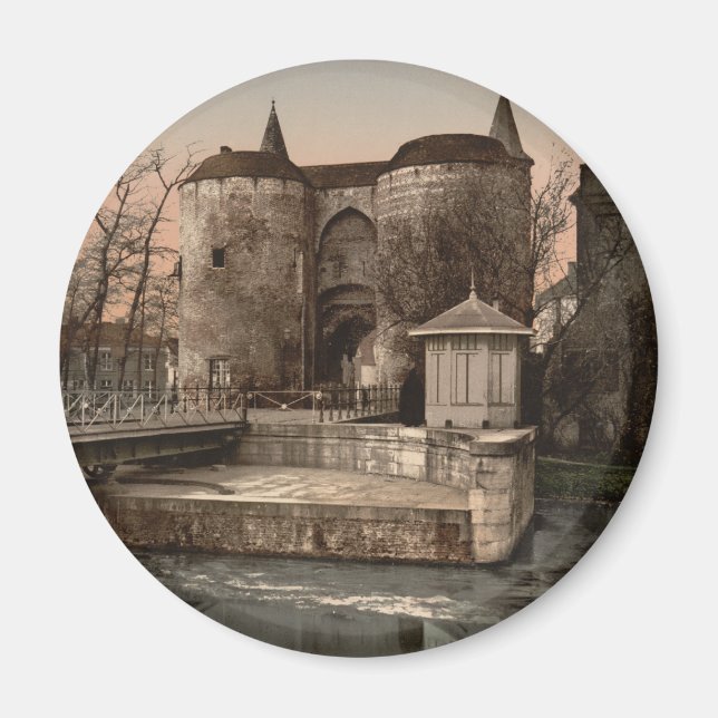 Bruges - Ghent Gate, Belgium Magnet (Front)