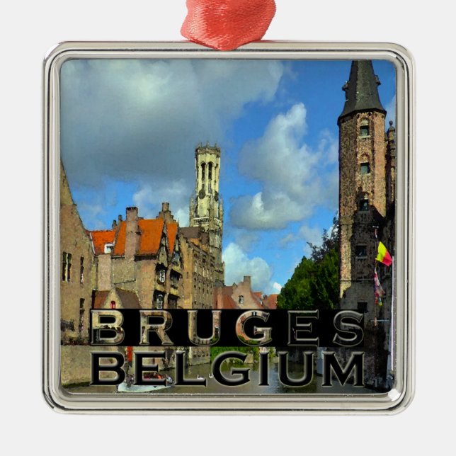 Bruges Metal Ornament (Front)