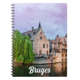 Bruges old town and Belfry tower Notebook