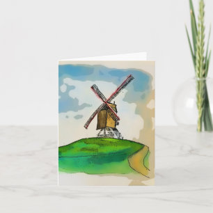 Bruges Windmill Card