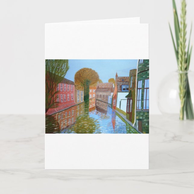 Brugge canal holiday card (Front)