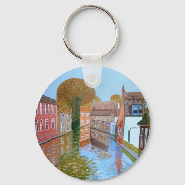 Brugge canal keychain (Front)