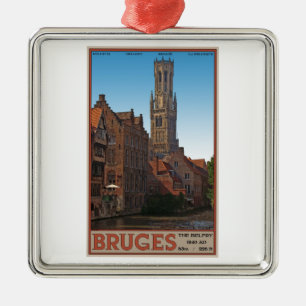 Brugge - The Belfry Metal Ornament