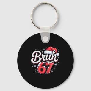 Bruh 67 Boys Christmas Pajamas Teens Boys Kids Xma Keychain