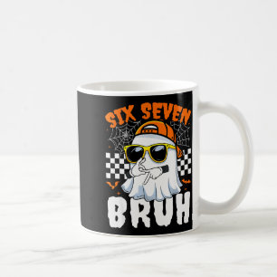 Bruh 67 Halloween Funny Six Seven Meme Brainrot Gh Coffee Mug