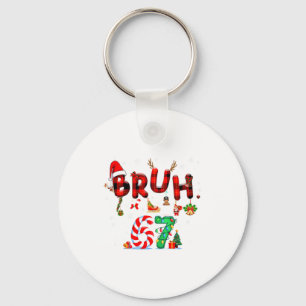 Bruh 67 Six Seven 6 7 Meme Christmas Candy Cane Li Keychain