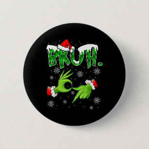 Bruh 67 Six Seven 6 7 Meme Christmas Funny Gen Alp 2 Inch Round Button