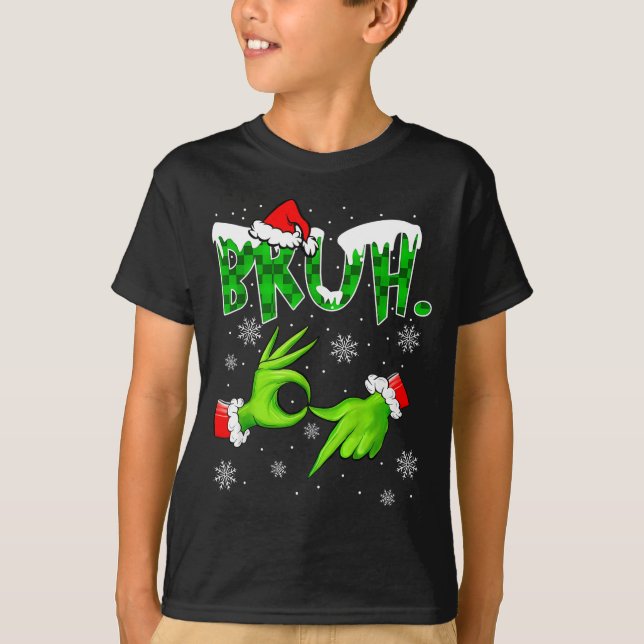 Bruh 67 Six Seven 6 7 Meme Christmas Funny Gen Alp T-Shirt (Front)