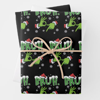 Bruh 67 Six Seven 6 7 Meme Christmas Funny Gen  Wrapping Paper Sheet