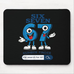 Bruh 67 Six Seven 6-7 Talian Brainrot Meme For Kid Mouse Pad