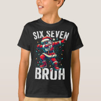 Bruh 67 Six Seven Santa Dabbing Christmas Meme Boy