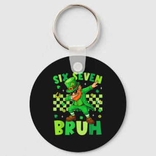 Bruh 67 St. Patricks Day Leprechaun Six Seven 6 7 Keychain