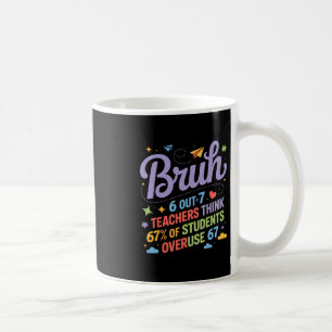 Bruh 67 Teachers Meme Funny School Quote  Coffee Mug