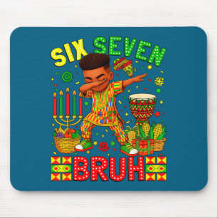 Bruh American Black History 67 Seven African Dabbi Mouse Pad