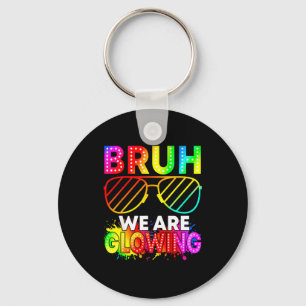 Bruh are glowing in glowing era hello summer keychain