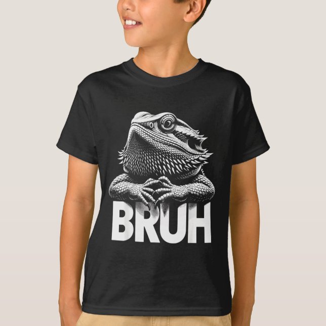 Bruh Bearded Dragon  T-Shirt (Front)