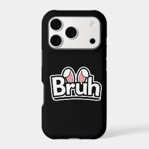 Bruh Bunny Ears Cute Meme Graphic