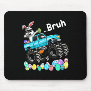 Bruh Bunny Happy Easter Monster Truck Lovers Kids Mouse Pad