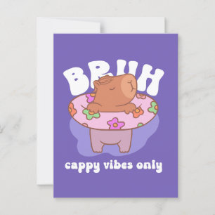 Bruh Capybara Postcard