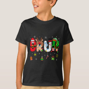 Bruh Christmas Kids Teens Boys Funny Christmas Hum T-Shirt