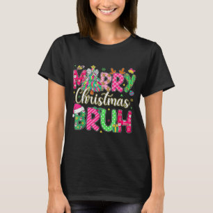 Bruh Christmas Shirt Kids Xmas Men Teen Boys Funny