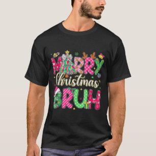 Bruh Christmas Shirt Kids Xmas Men Teen Boys Funny