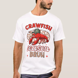 Bruh Crawfish Hat Boy Funny Crawfish Boil Festival T-Shirt