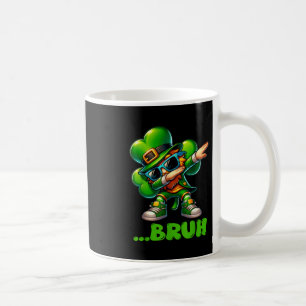 Bruh Dab Leprechaun Funny Kids Boys Mens St Patric Coffee Mug