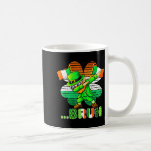 Bruh dabbing leprechaun funny kids boys mens st coffee mug
