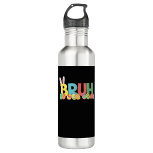 Bruh Easter Bunny Cute Meme For Kids _11 710 Ml Water Bottle