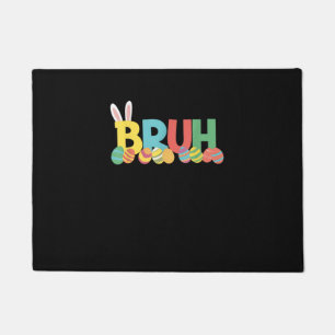 Bruh Easter Bunny Cute Meme For Kids _11 Doormat