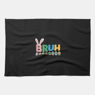 Bruh Easter Bunny Cute Meme For Kids _12 Kitchen Towel