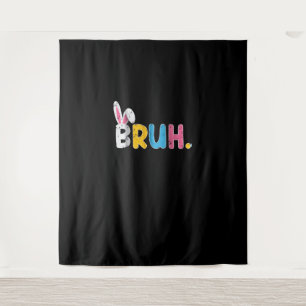 Bruh Easter Bunny Cute Meme For Kids _1 Tapestry