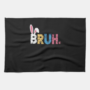 Bruh Easter Bunny Cute Meme For Kids _3 Kitchen Towel
