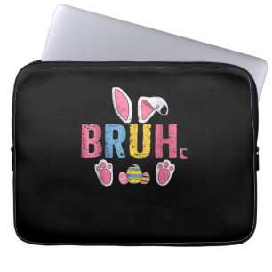 Bruh Easter Bunny Cute Meme For Kids _7 Laptop Sleeve