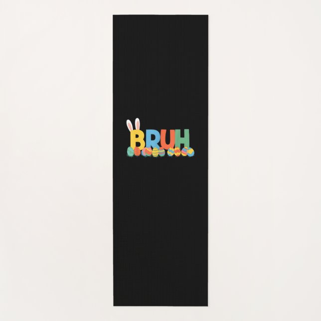 Bruh Easter Bunny Cute Meme For Kids _9 Yoga Mat (Front)