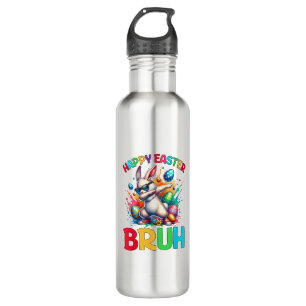 Bruh Easter Eggs Teens Boys Kids Easter Bunny East 710 Ml Water Bottle