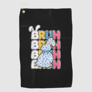 Bruh Easter for Teen Boys Kids Funny Happy Easter  Golf Towel