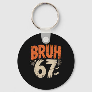 Bruh Halloween 67 Meme  Keychain