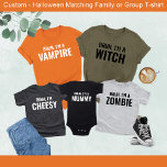 Bruh i'm A Zombie Funny Halloween Matching Family<br><div class="desc">Get into the spooky spirit with our "Bruh I'm a Zombie" Funny Halloween Matching Family T-Shirt! Perfect for family gatherings, trick-or-treating, or Halloween parties, this playful design adds a touch of humour to your Halloween look. Whether you're shambling around with your family or just having some Halloween fun, this shirt...</div>